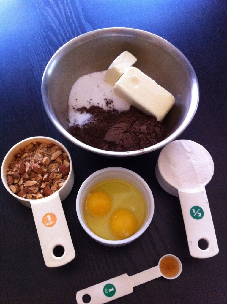 Mise en Place for Cocoa Brownies